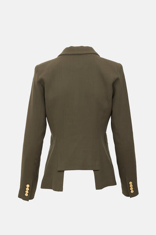 Smythe Wool Crepe Duchess Blazer