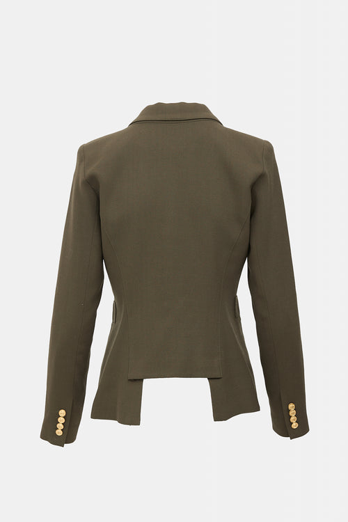 Smythe Wool Crepe Duchess Blazer