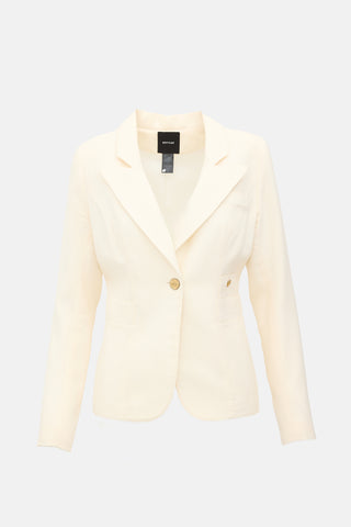 Smythe Wool Crepe Duchess Blazer