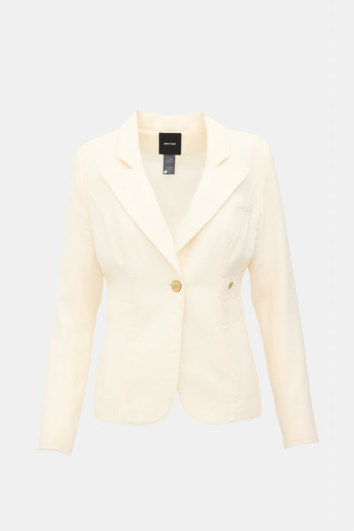 Smythe Wool Crepe Duchess Blazer