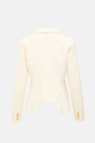 Smythe Wool Crepe Duchess Blazer