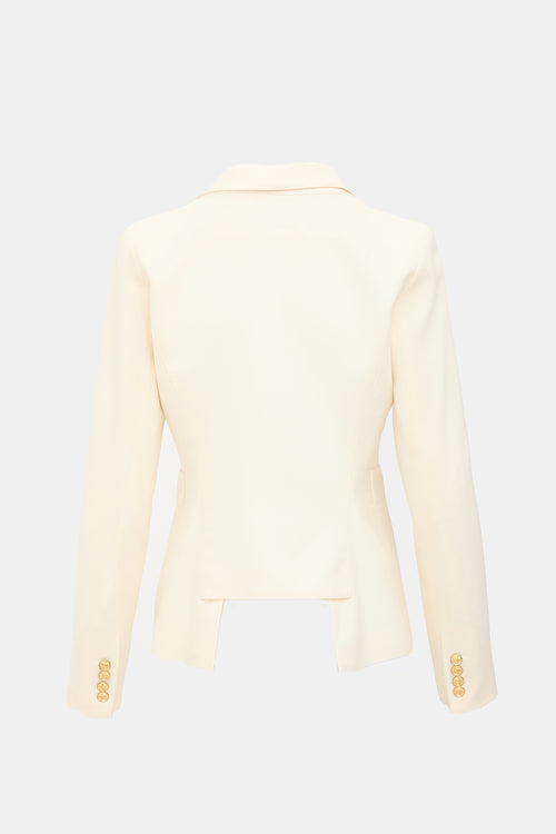 Smythe Wool Crepe Duchess Blazer