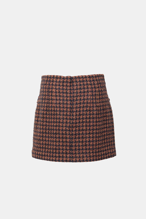 Veronica Beard Patterned Tweed Adriel Skirt