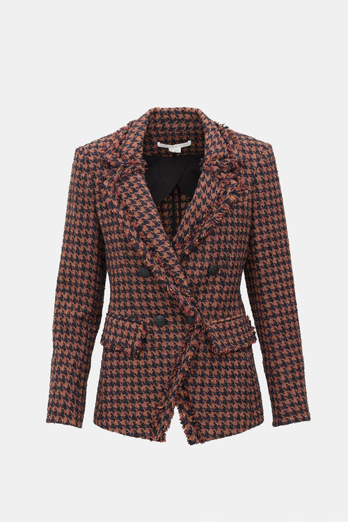 Veronica Beard Patterned Tweed Blazer