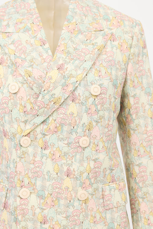 Gucci X Liberty FW 2020 Printed Blazer