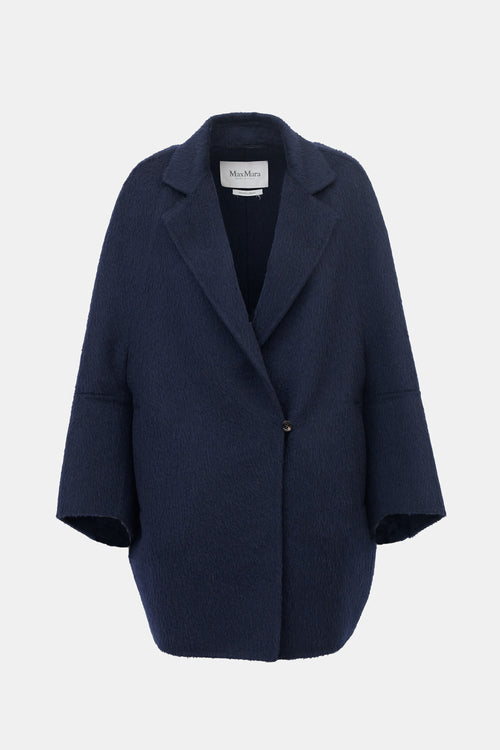 Max Mara Brushed Single Button Coat