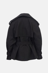 WARDROBE.NYC Cropped Twill Trench Coat