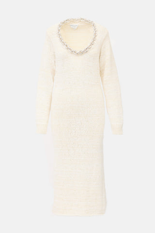 Bottega Veneta Chain Maxi Sweater Dress
