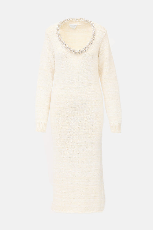 Bottega Veneta Chain Maxi Sweater Dress