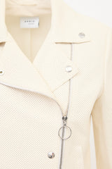 Akris Perforated Leather Jacket