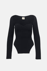 Khaite Ribbed Knit Maddy Top