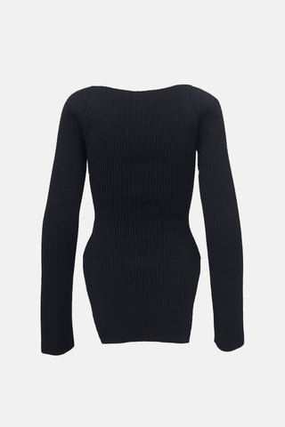 Khaite Ribbed Knit Maddy Top