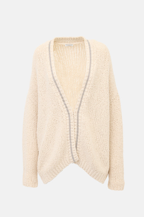 Brunello Cucinelli Wool Monili Cardigan