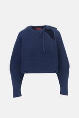 Gucci Cropped Ribbed Knit Sweater