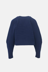 Gucci Cropped Ribbed Knit Sweater