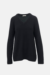 The Row Wool & Cashmere V-Neck Sweater