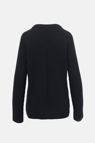 The Row Wool & Cashmere V-Neck Sweater