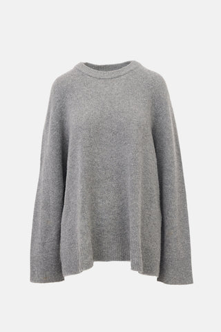 The Row Wool & Cashmere Crew Neck Sweater