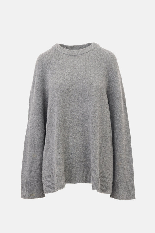 The Row Wool & Cashmere Crew Neck Sweater