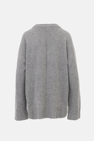 The Row Wool & Cashmere Crew Neck Sweater
