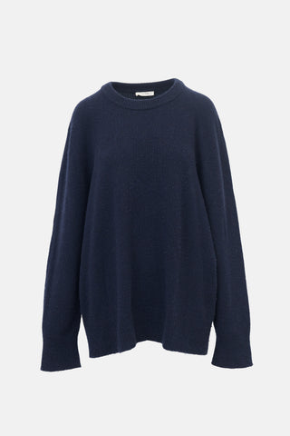 The Row Wool & Cashmere Crew Neck Sweater