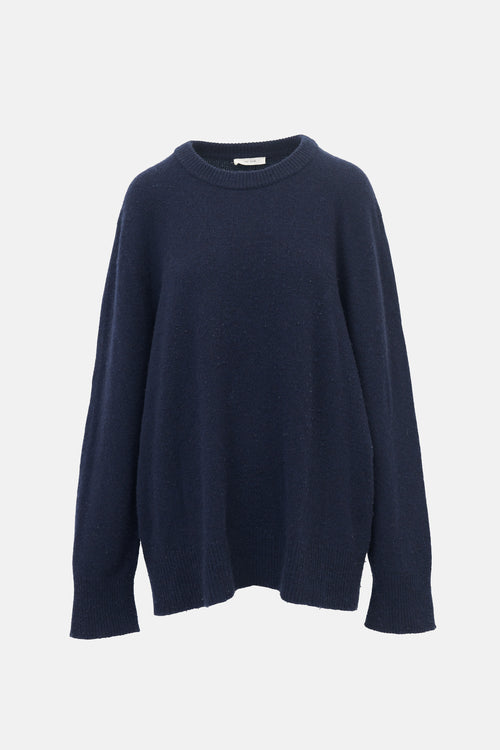 The Row Wool & Cashmere Crew Neck Sweater