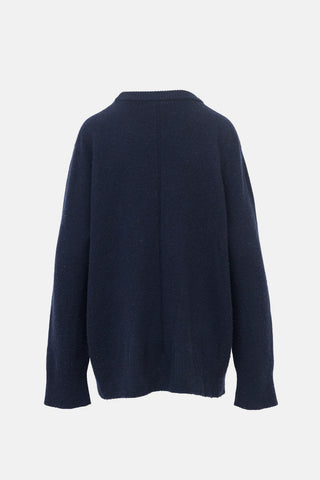 The Row Wool & Cashmere Crew Neck Sweater