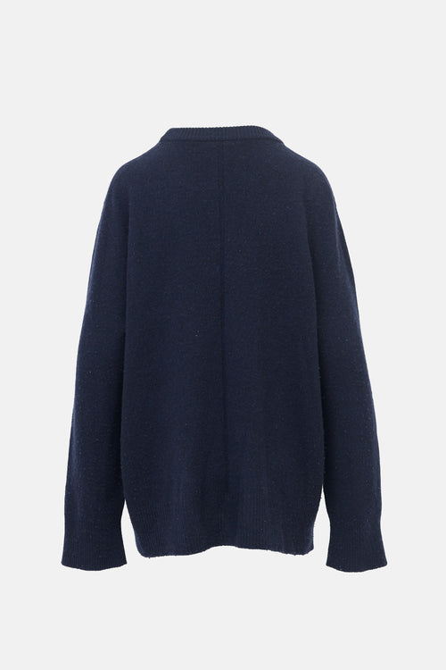 The Row Wool & Cashmere Crew Neck Sweater
