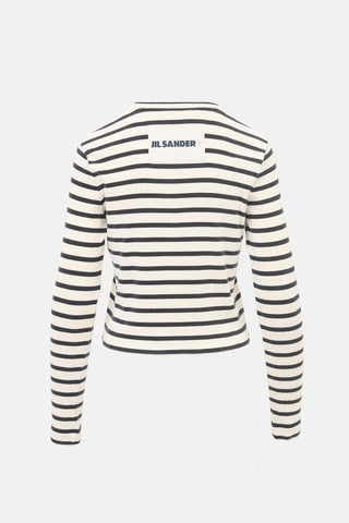 Jil Sander+ Ribbed Knit Striped Top
