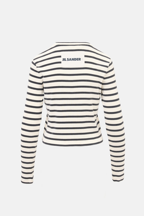 Jil Sander+ Ribbed Knit Striped Top