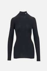 Prada Logo Mock Neck Top