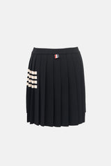 Thom Browne Wool Pleated 4-Bar Skirt