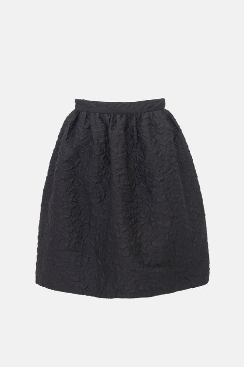 Prada 2014 Wool & Silk Cloqué Skirt