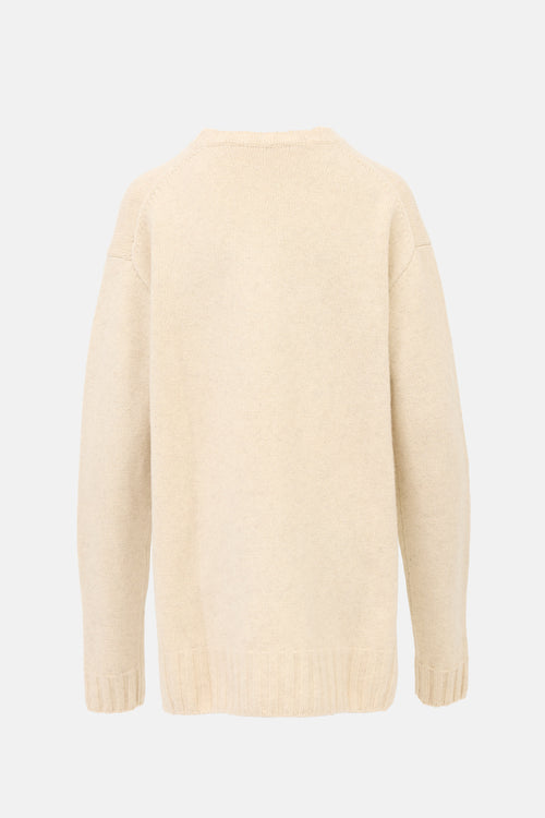 Celine Merino Wool Patch Pocket Sweater