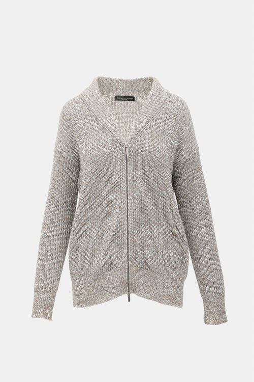 Fabiana Filippi Metallic Zip Cardigan