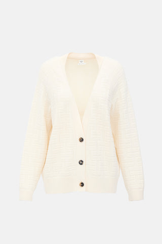Hermès Wool H Jacquard Cardigan