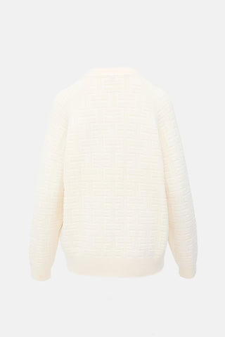 Hermès Wool H Jacquard Cardigan