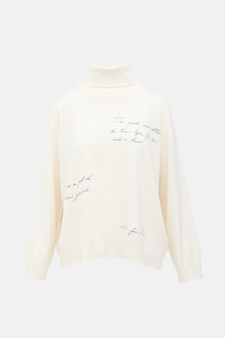 Fabiana Filippi Script Embroidered Sweater