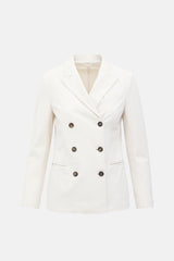 Brunello Cucinelli Knit Double Breasted Blazer