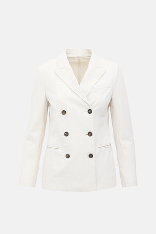 Brunello Cucinelli Knit Double Breasted Blazer