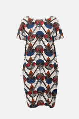 Hermès Silk Printed Shift Dress