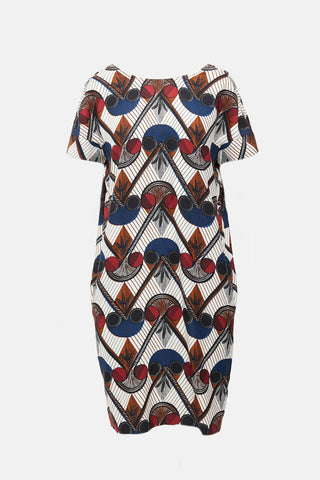 Hermès Silk Printed Shift Dress