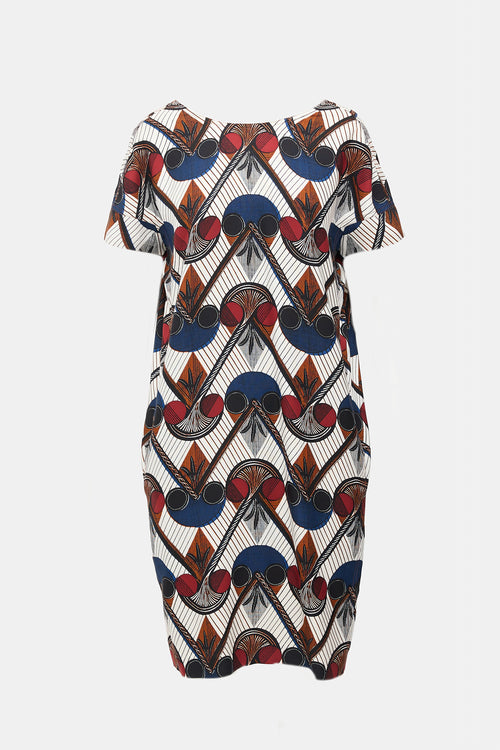 Hermès Silk Printed Shift Dress