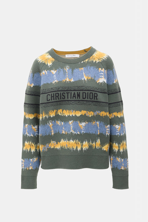 Dior Wool & Cashmere Intarsia Sweater