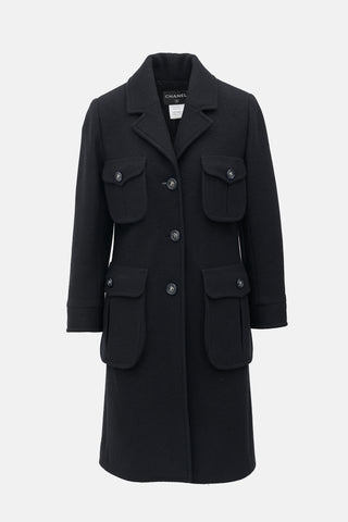 Chanel Wool Cargo Pocket Coat