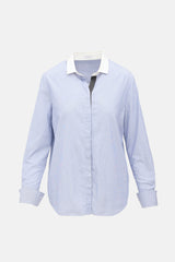 Brunello Cucinelli Pinstripe Monili Shirt