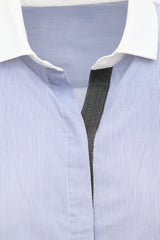 Brunello Cucinelli Pinstripe Monili Shirt