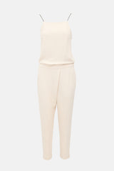 Brunello Cucinelli Silk Crepe Monili Jumpsuit