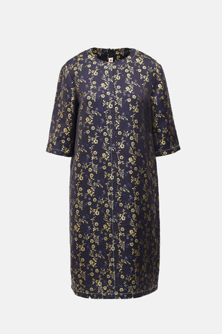 Floral Jacquard Dress