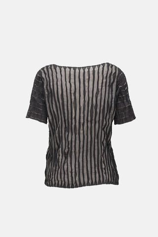 White Label Vintage Plissé Top